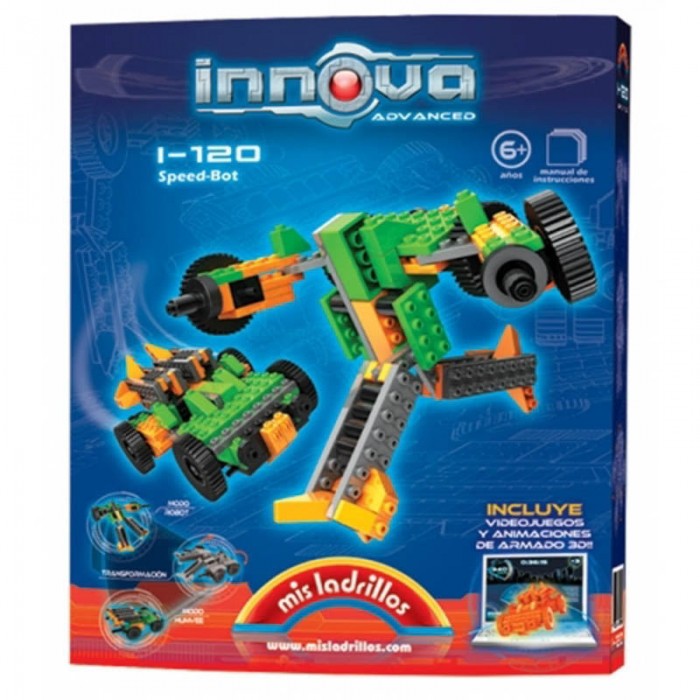 Innova-Robot Transformable En Vehículo (120 PIEZAS) Mis Ladrillos I-120