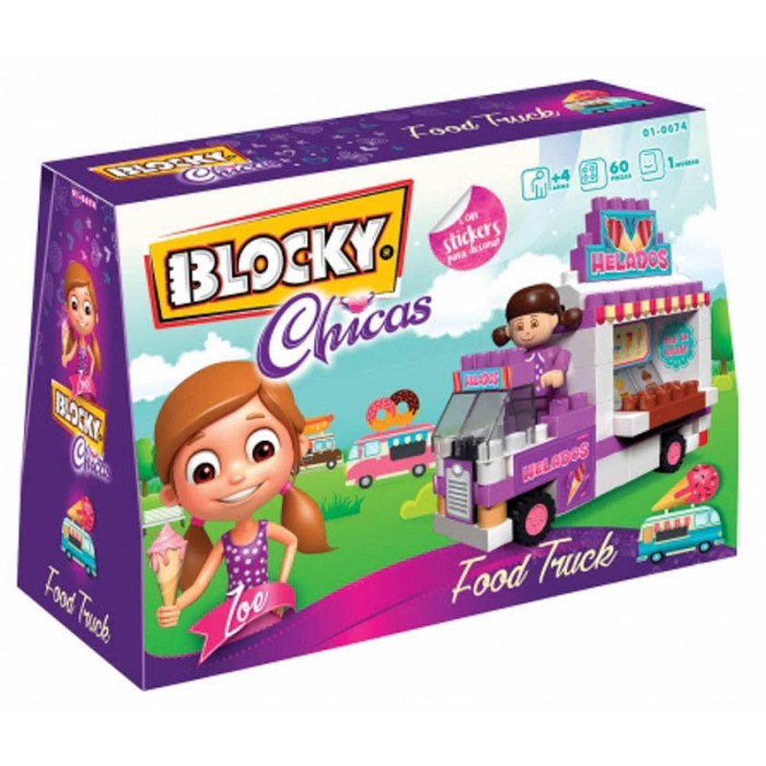 Bloques Chicas Food Truck X 65 Piezas Blocky