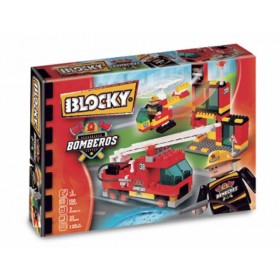 Bloque Bomberos 2 X 192 Piezas Blocky 01-0651