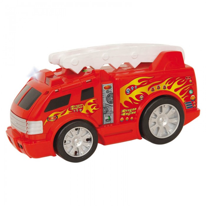 Camión Bombero Convertible Transformer Con Sonido Y Luz Ditoys 1260