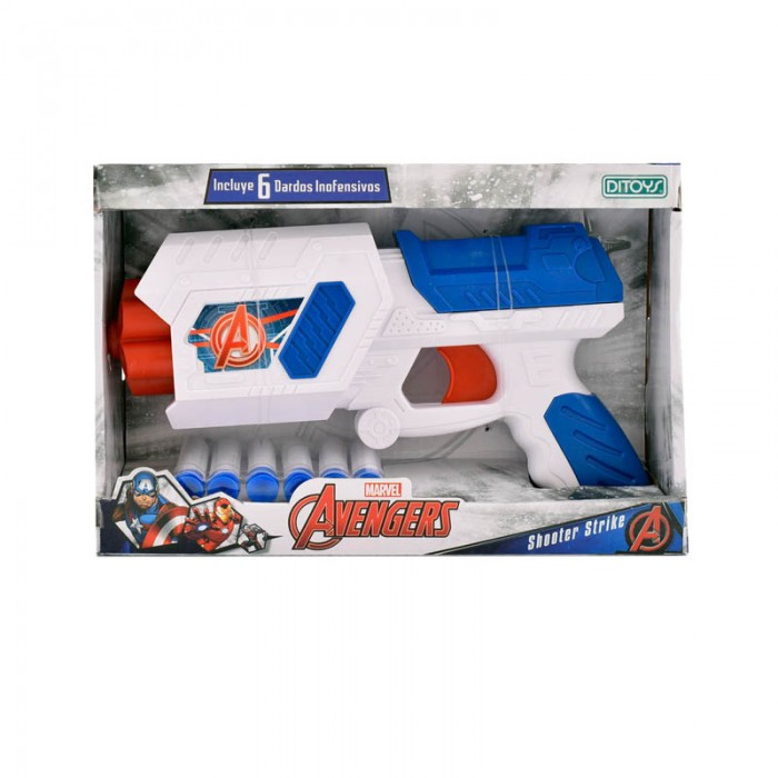Pistola Lanza Dardo Scooter Strike Avengers Ditoys 2217