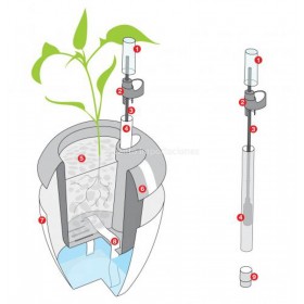 Maceta Calimera Auto riego Rehau 17 cm