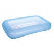 Pileta Inflable Rectangular 1 Aro Con Piso Inflable 165X104X25cm Bestway 51115