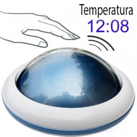 Reloj Despertador Talking Ufo Con Luz,Hora,Temperatura