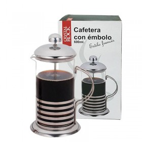 Cafetera Embolo Vidrio Y Acero