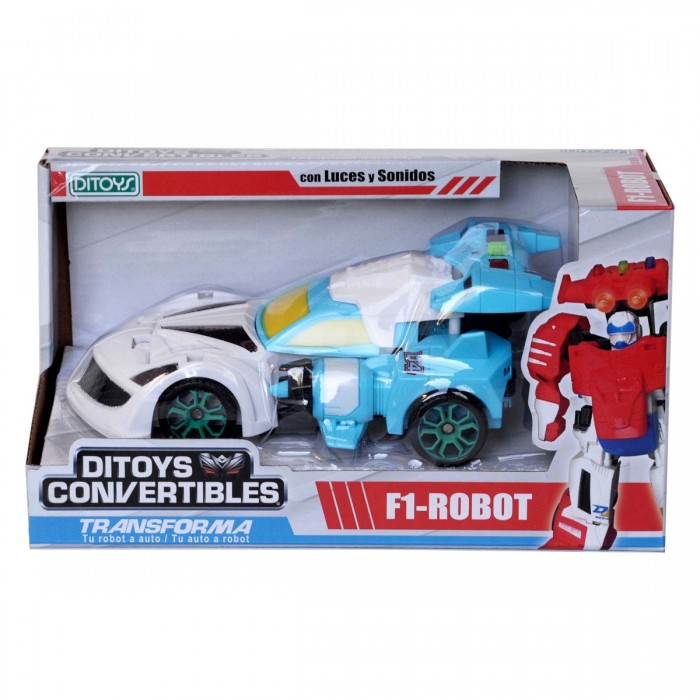 Robot Transformer Convertible Auto F1 Ditoys 2405
