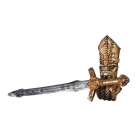 Espada De Caballero Medieval 50cm Con Garra 17901