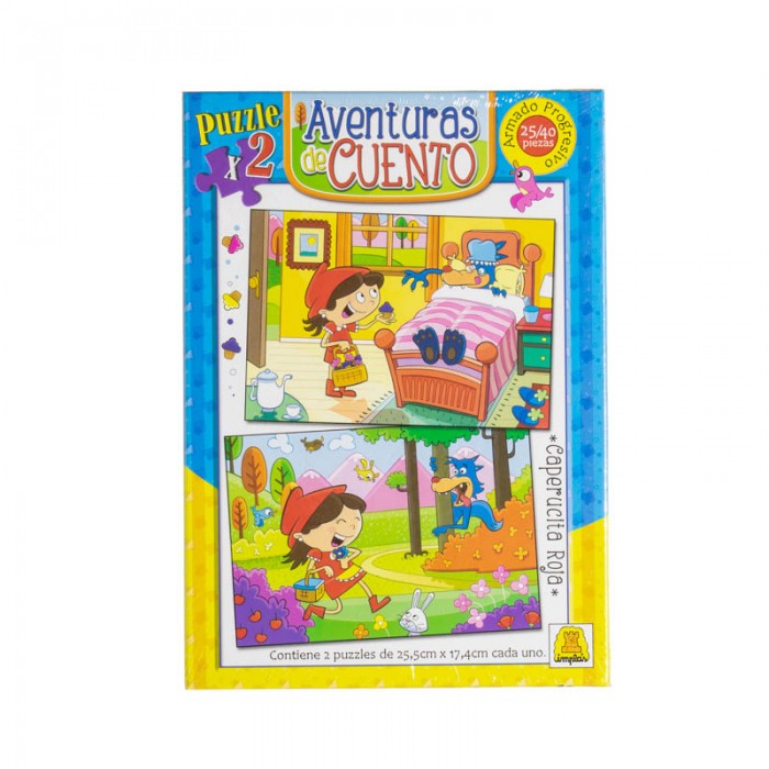 2 Puzzle x25 y 40 pus Caperucita Roja
