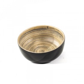 Bowl Bamboo 14X6Cm Tuan Black