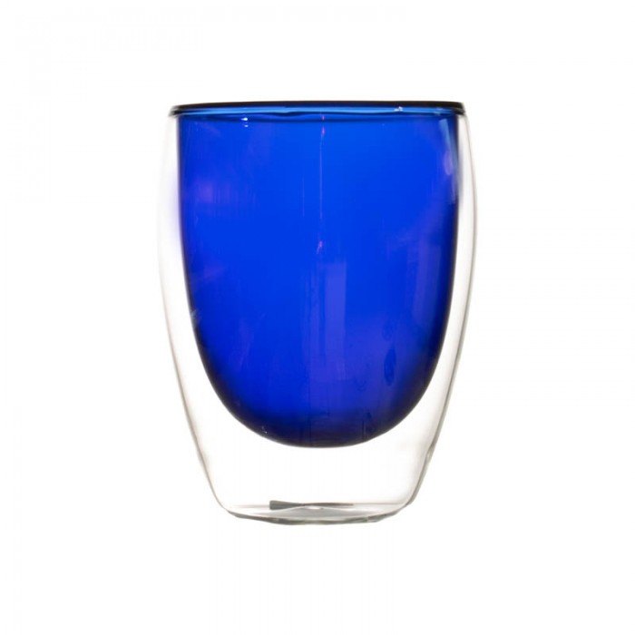 Vaso Doble vidrio Blue 350ml
