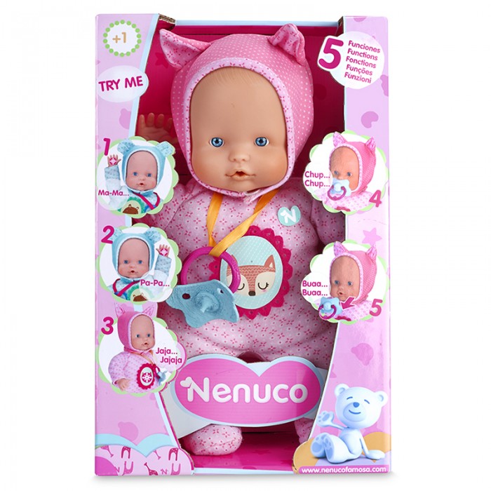 Nenuco Bebé Interactivo 5 Funciones