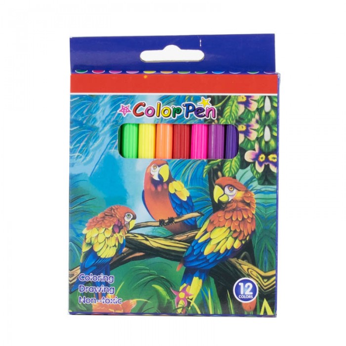 Fibra x 12 Color Pen Caja AVA17206-12