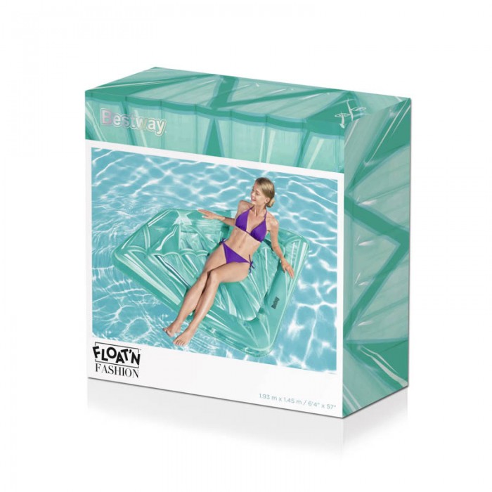 Colchoneta Inflable Diamante 193 x 145 cm Bestway Caja
