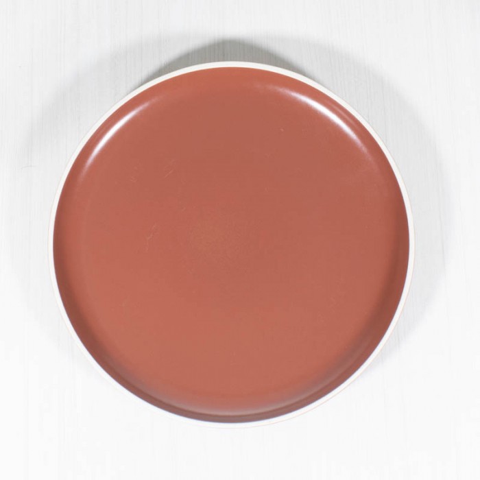 Plato Playo cerámica 27cm Rojo 748P