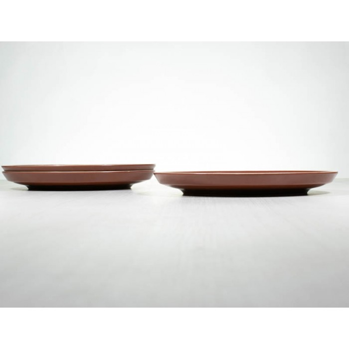 Plato Postre Cerámica 20cm Rojo 743