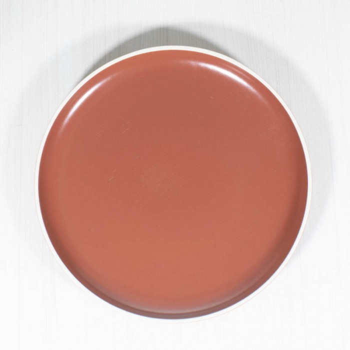 Plato Postre Cerámica 20cm Rojo 743