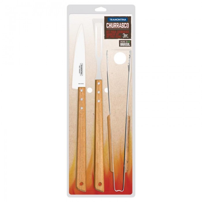 Juego Asado x 3 pcs Largo Tramontina 03-26499/036 Blister