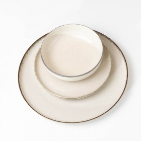 Plato Playo redondo Ivory Porcelana