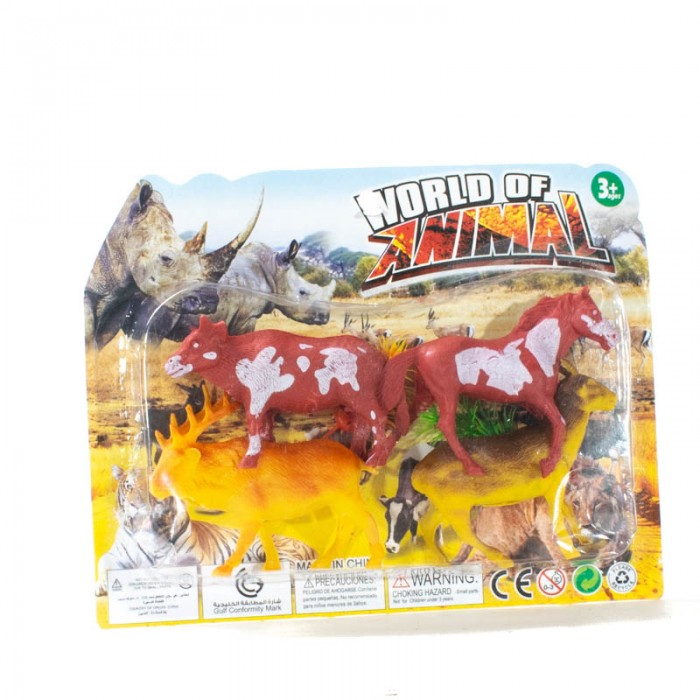 Animales de la Granja x 4 pcs Blister 10 x 5.5 cm