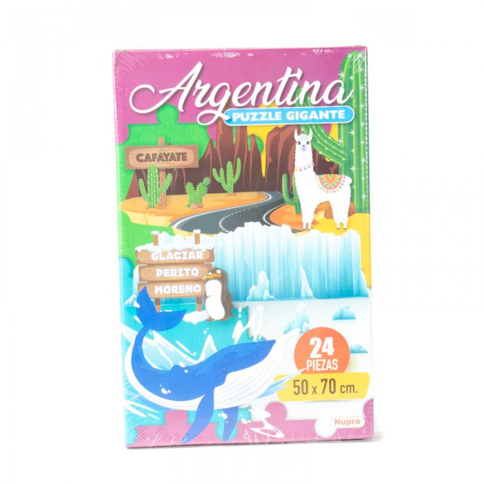 Rompecabezas Argentina x 24 piezas 50x70 cm