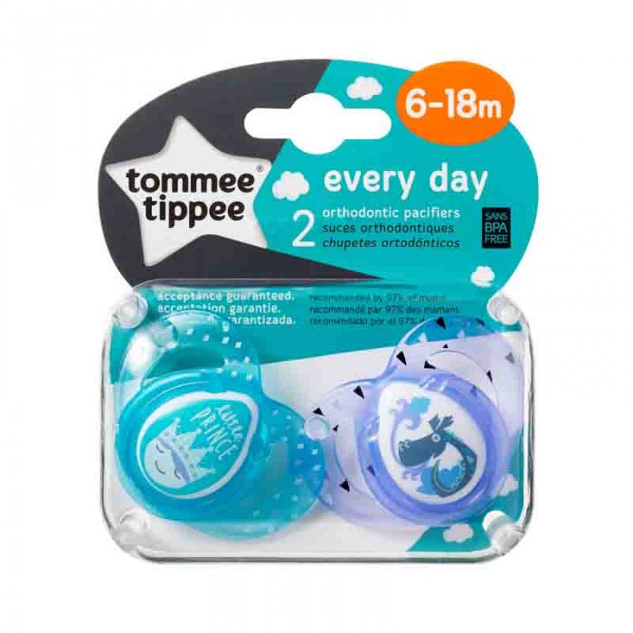 Chupete x2 6-18m Every Day Ortodontico Tommee Tippee 53306240