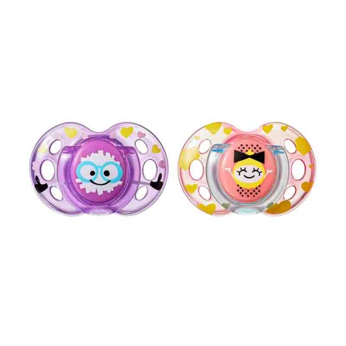 Chupete x2 6-18m Fun Style Ortodontico Tomme Tippee 53306940