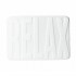 Alfombra Baño Microfibra Blanco Relax 43X61 cm