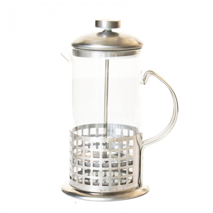 Cafetera con Embolo Acero y Vidrio 350ml