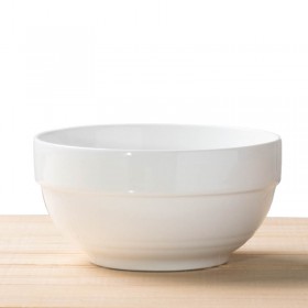 Bowl Cerámica Blanco Con Borde 11.5 x 6 cm