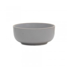 Bowl Chenini 14cm Cerámica Blanco Con Borde Natural