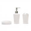 Set Para Baño Cerámica Blanco Bath 3 Piezas