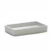 Jabonera Para Baño De Plástico Rectangular Blanca 13.5x8.5cm