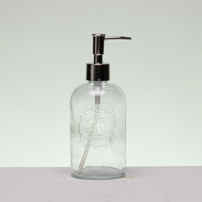 Dispenser Jabón Líquido Vidrio 18 cm