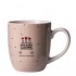 Jarro Mug Porcelana Frase Rosa 360cc