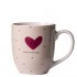 Jarro Mug Porcelana Frase Rosa 360cc