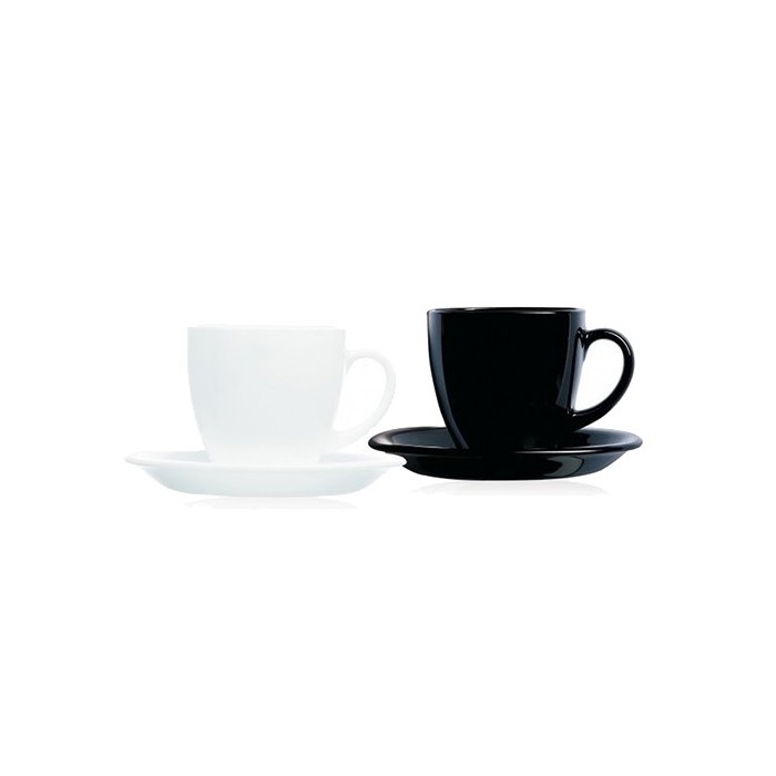 Set De Té x 6 Tazas y Plato Carine Luminarc Vidrio Templado 220cc