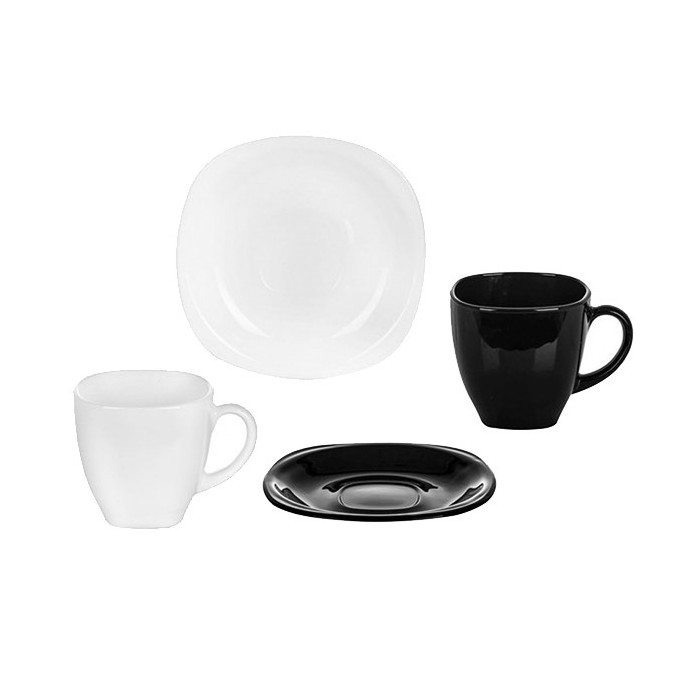 Set De Té x 6 Tazas y Plato Carine Luminarc Vidrio Templado 220cc