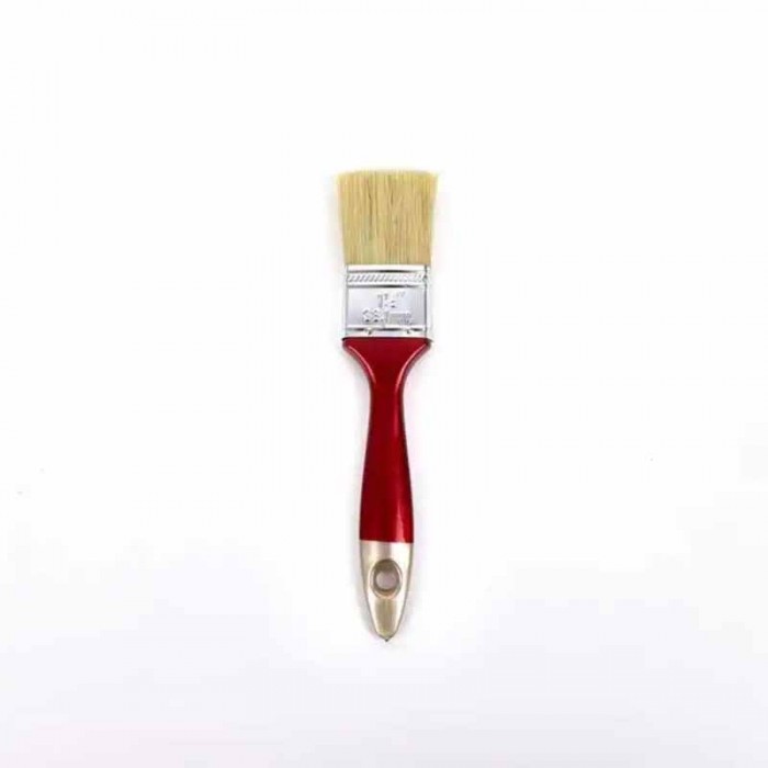 Pincel 1.5" 38mm Virola Cerda Blanca Mango Madera