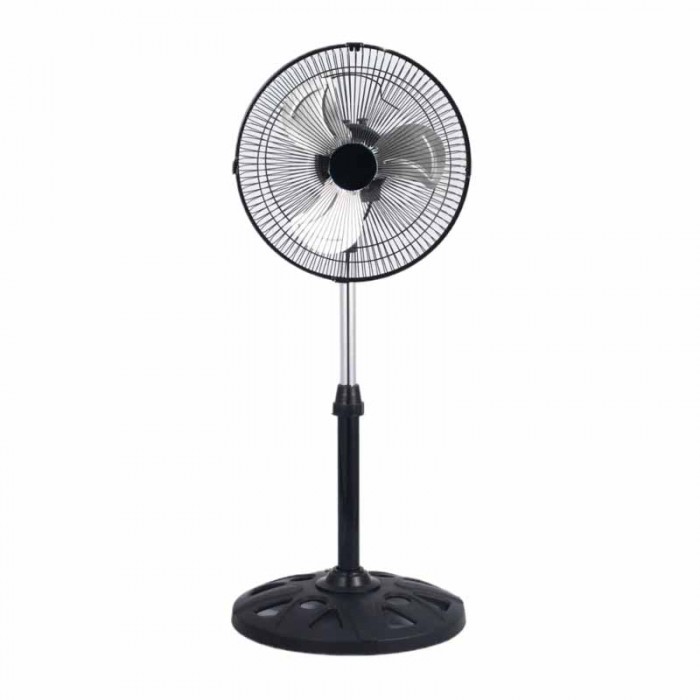 Ventilador Pie Bajo 10" 2 En 1 Paleta Metal