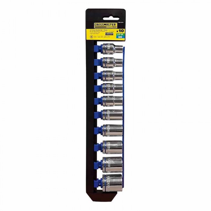 Set Boca Llave X10pcs Hexagonal Mm 1/2" 9946840 Crossmaster