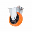 Rueda Naranja Alta Resistencia Fija 125x32mm