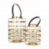 Fanal Small Tubo Metal Vidrio 27cm