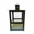 Fanal Hierro Negro Small 30x20cm Medio Vidrio
