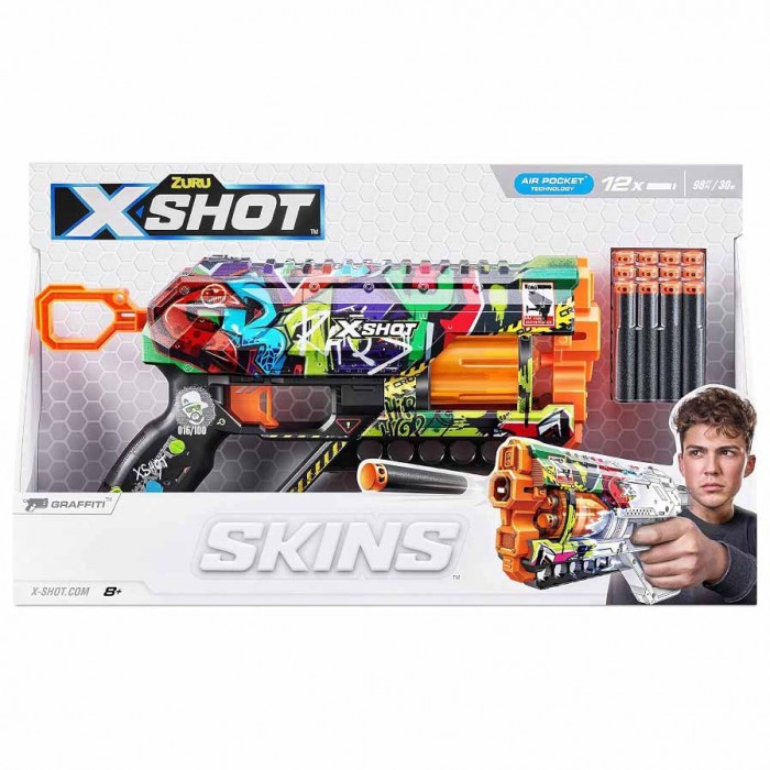 Xshot Pistola Lanza Dardo Skins Griefer + 12 Dardo