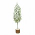 Navidad Arbol Nevado 55cm Con Base Tronco