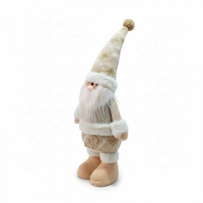 Navidad Adorno Muñeco 50cm Dorado/Blanco