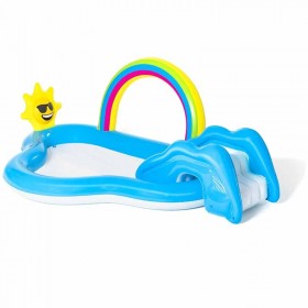 Centro Actividades Pileta Inflable Arco iris Con Tobogan