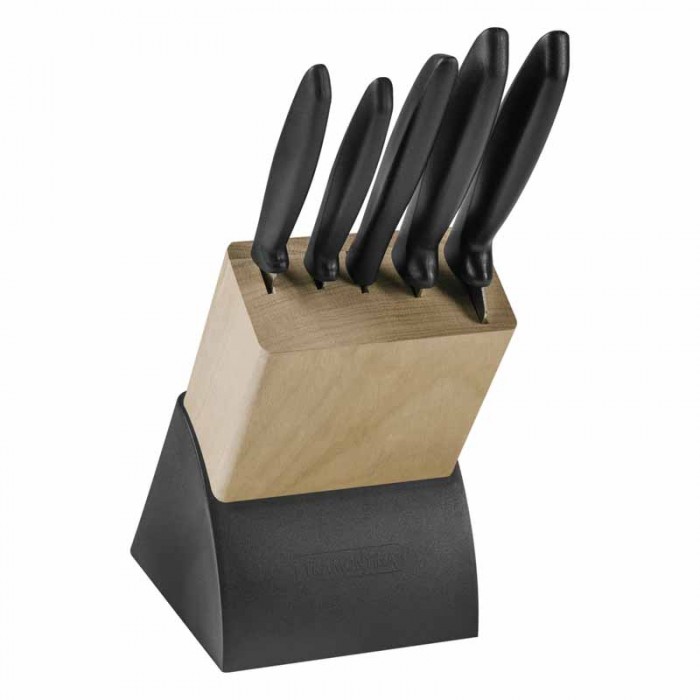 Juego X6pcs Plenus Cuchillo Con Taco 23498/072 Tramontina