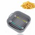 Molde Cuadrado Silicona Air Fryer Con Asa 17x17cm