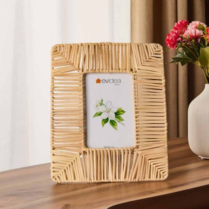 Porta Retrato Rattan 15X20 Cm